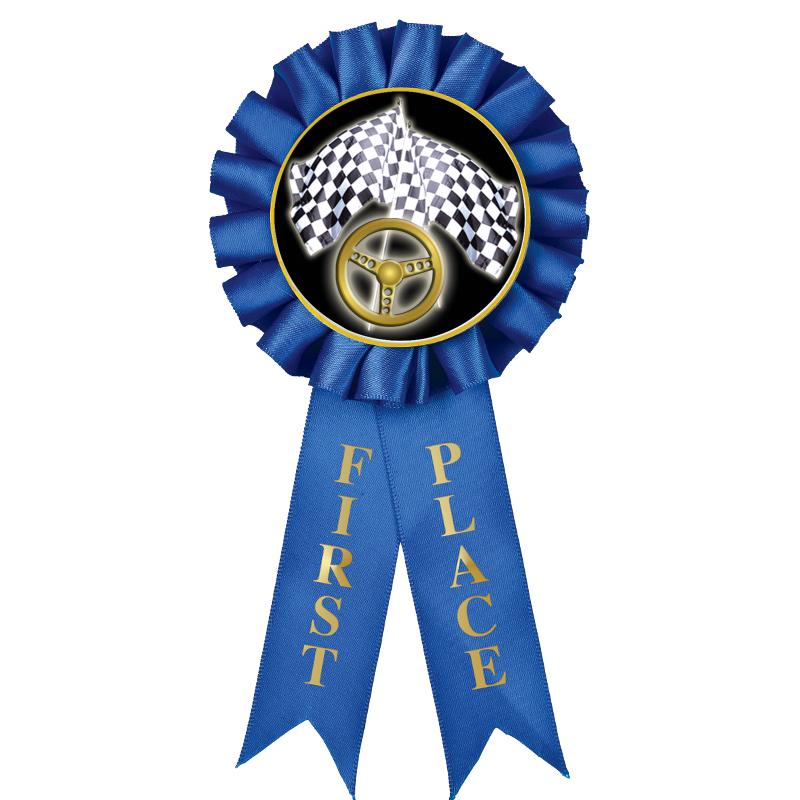 1ST PLACE MYLAR ROSETTES