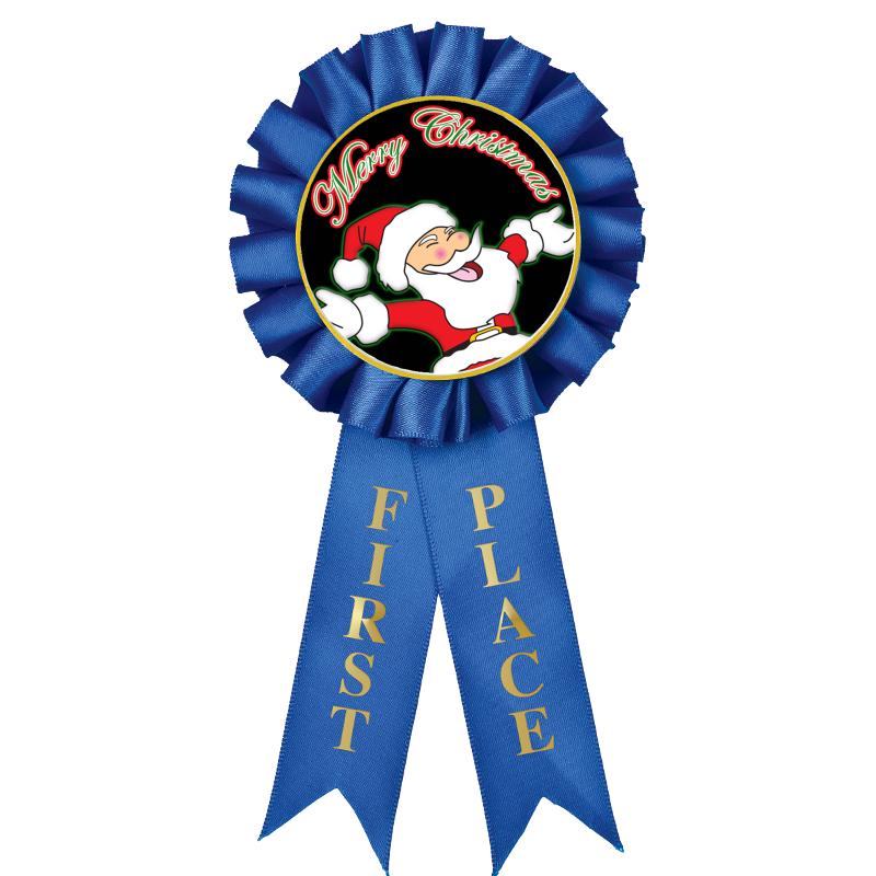 1ST PLACE MYLAR ROSETTES