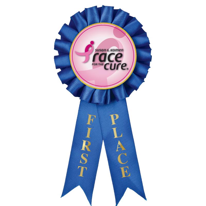 1ST PLACE MYLAR ROSETTES