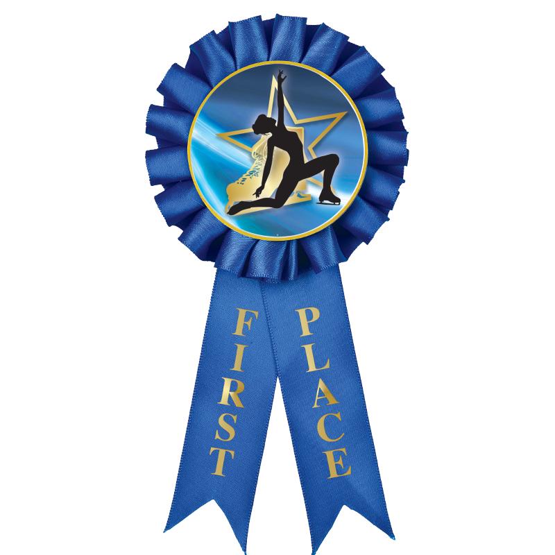 1ST PLACE MYLAR ROSETTES