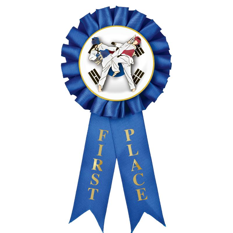 1ST PLACE MYLAR ROSETTES