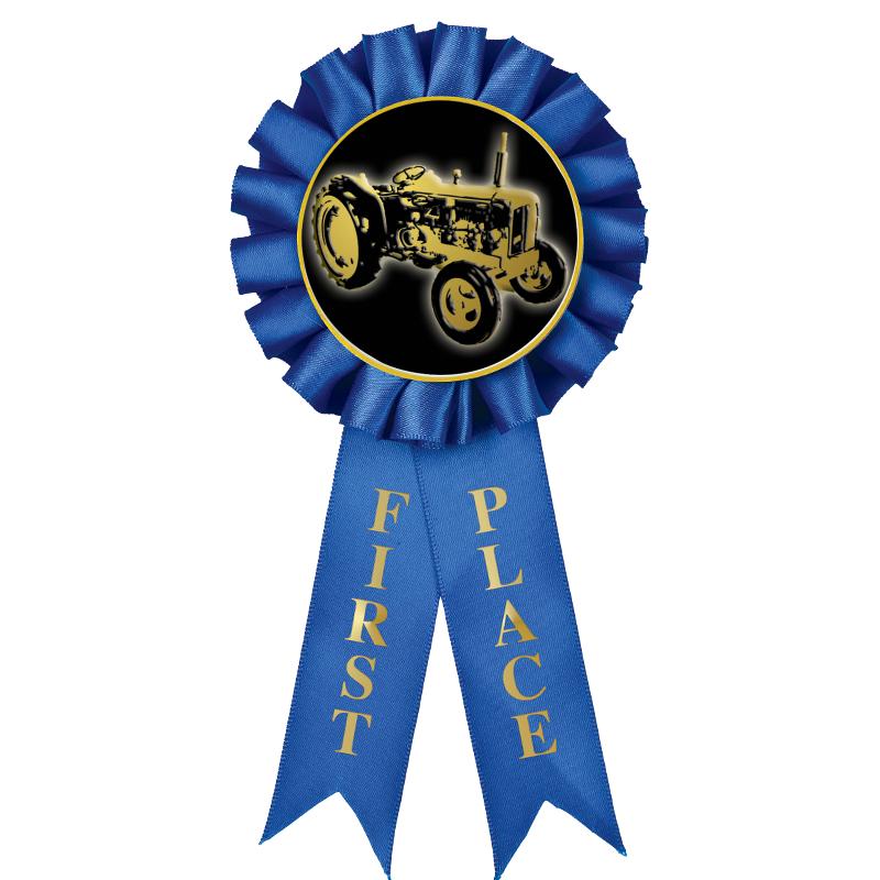 1ST PLACE MYLAR ROSETTES