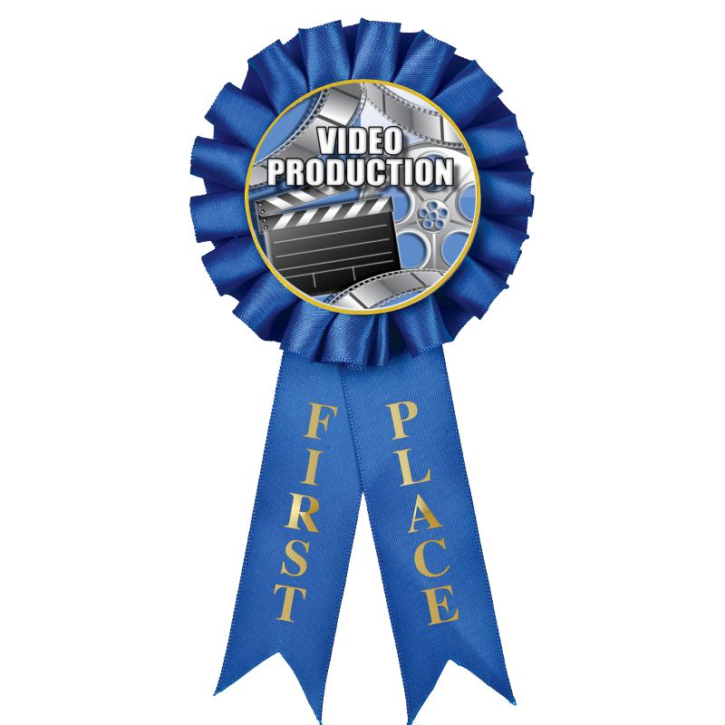 1ST PLACE MYLAR ROSETTES