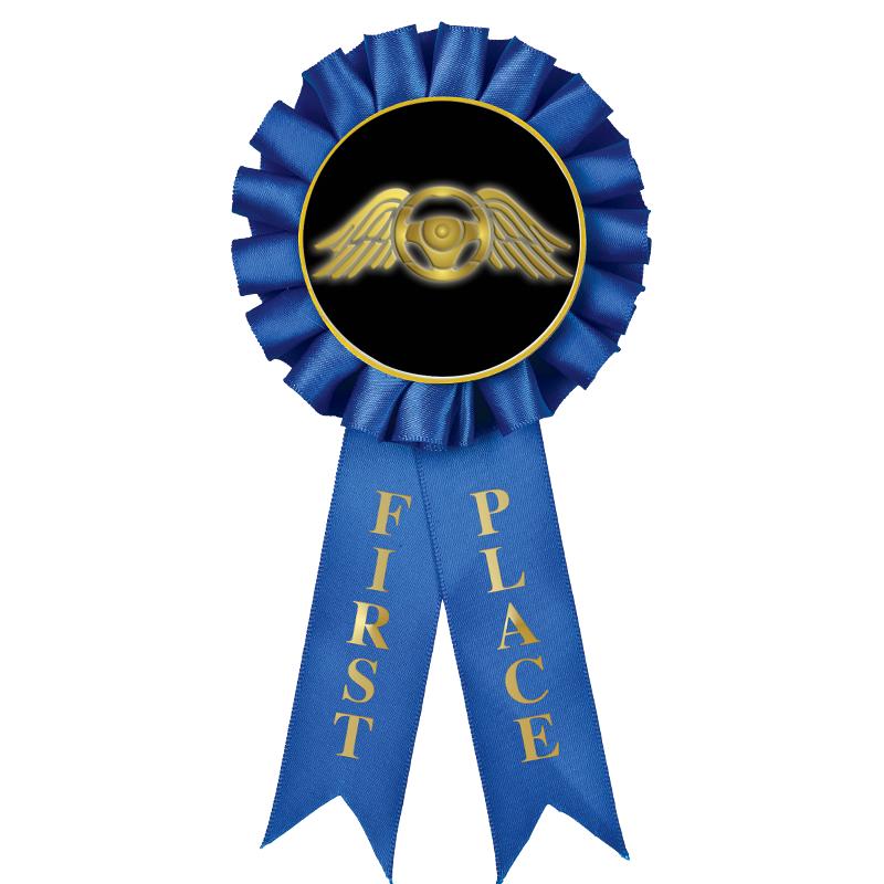 1ST PLACE MYLAR ROSETTES