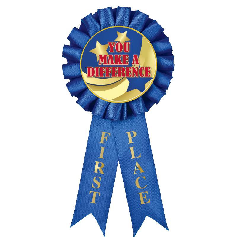 1ST PLACE MYLAR ROSETTES