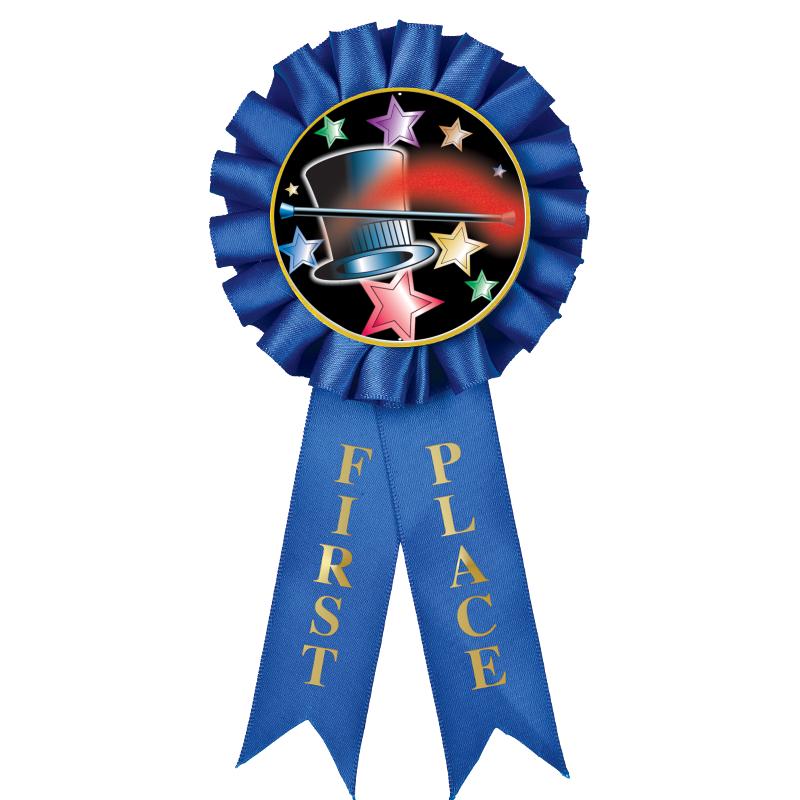 1ST PLACE MYLAR ROSETTES