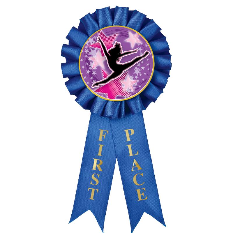 1ST PLACE MYLAR ROSETTES