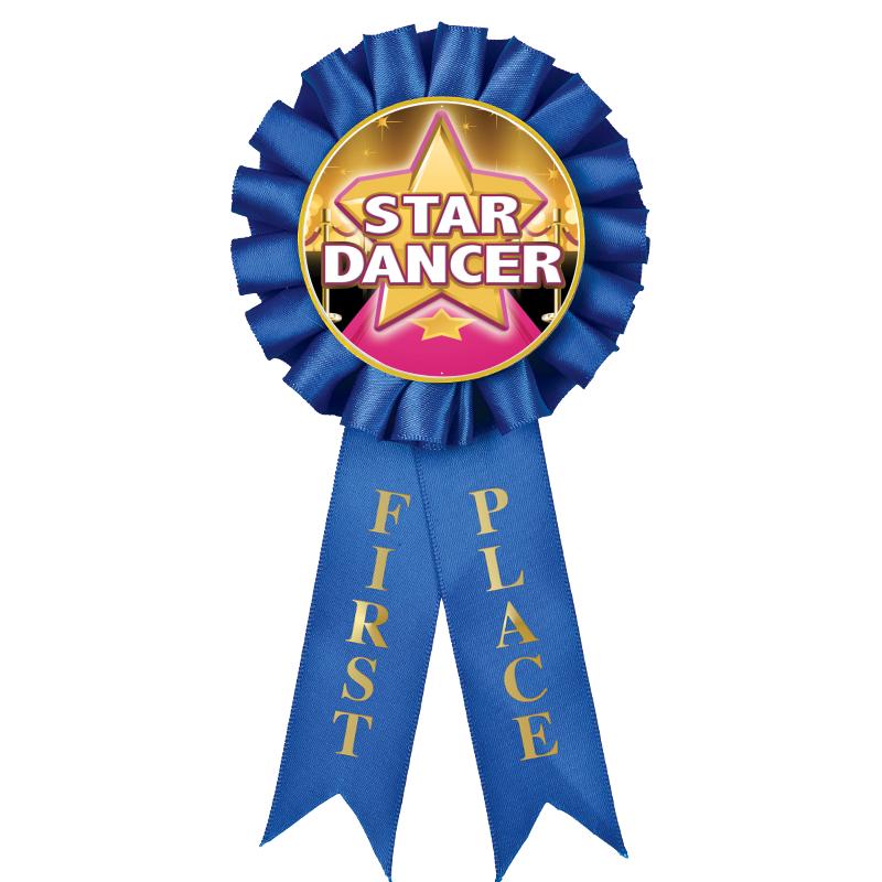 1ST PLACE MYLAR ROSETTES