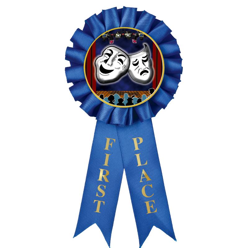 1ST PLACE MYLAR ROSETTES