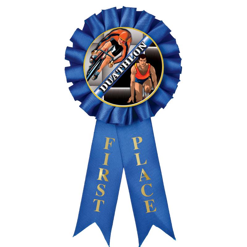 1ST PLACE MYLAR ROSETTES