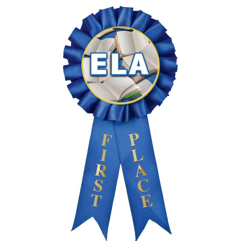 1ST PLACE MYLAR ROSETTES