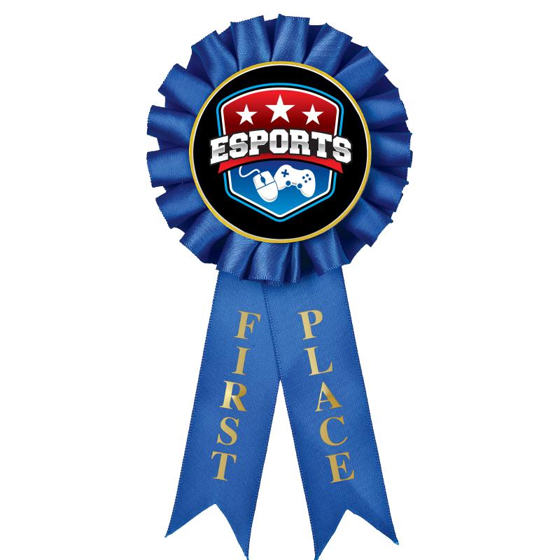 1ST PLACE MYLAR ROSETTES