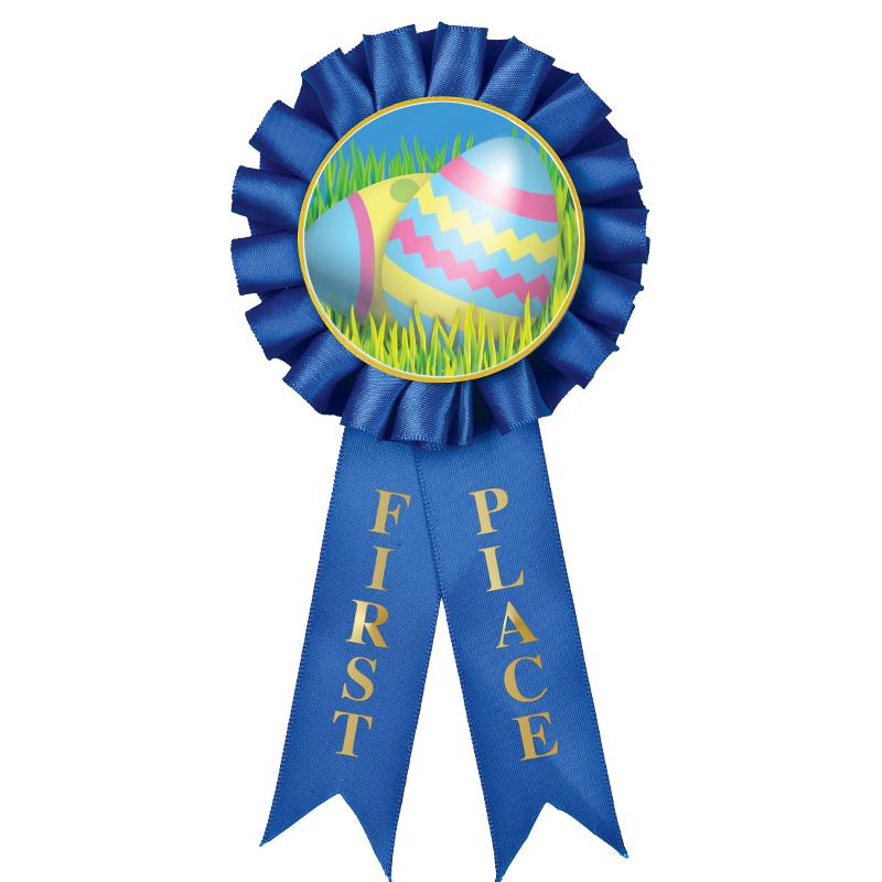 1ST PLACE MYLAR ROSETTES