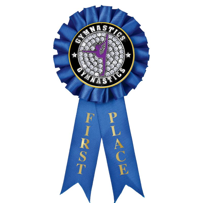1ST PLACE MYLAR ROSETTES