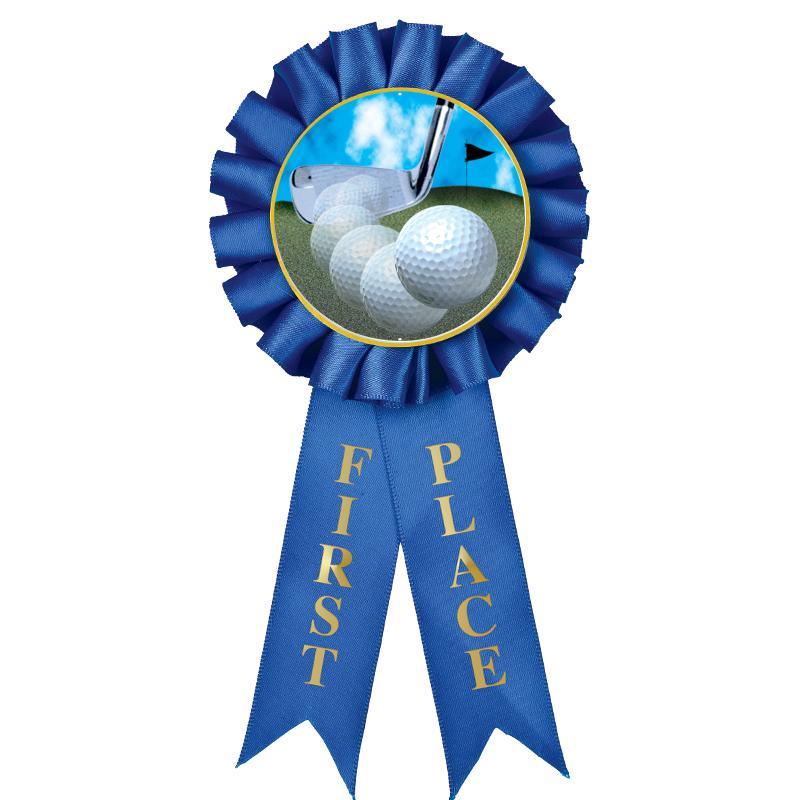1ST PLACE MYLAR ROSETTES