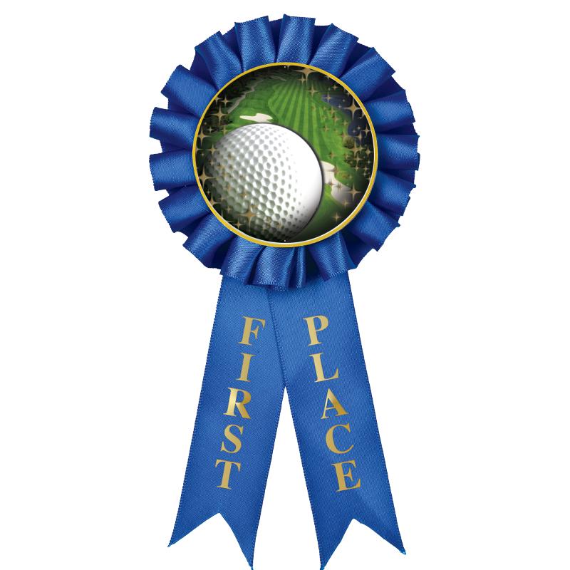 1ST PLACE MYLAR ROSETTES