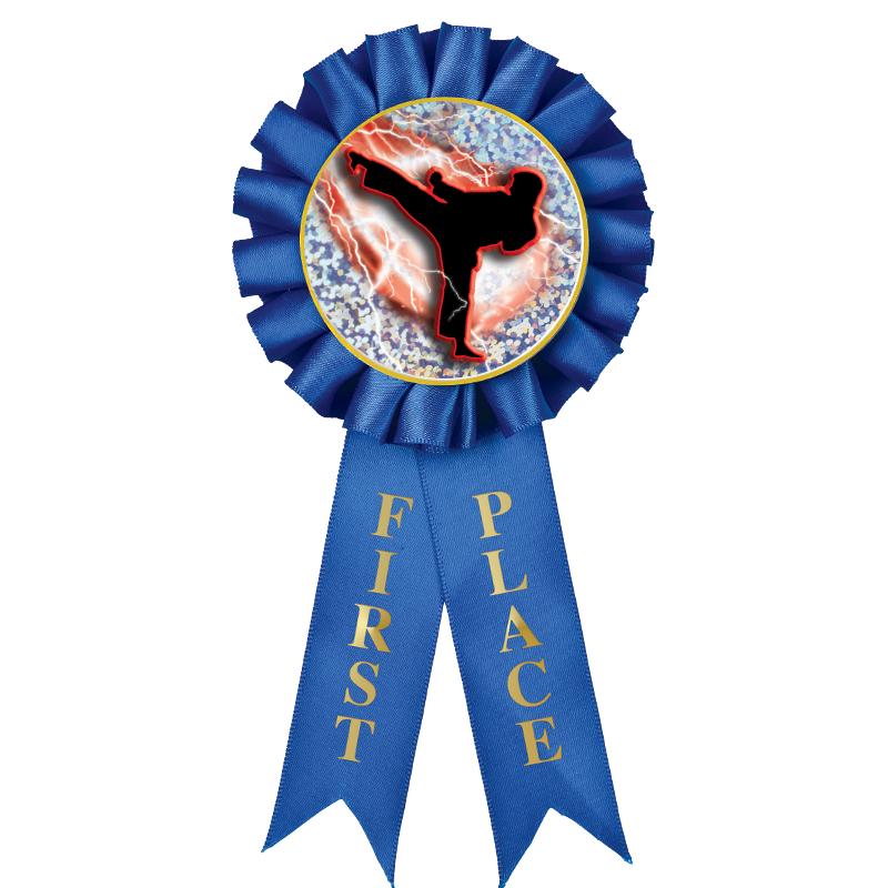 1ST PLACE MYLAR ROSETTES