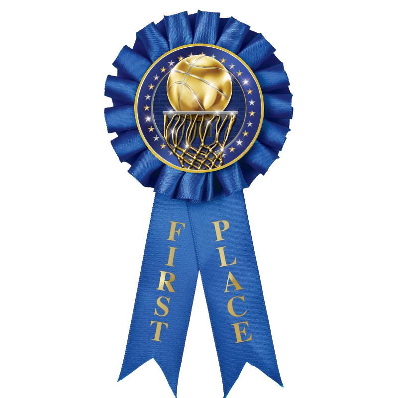 1ST PLACE MYLAR ROSETTES