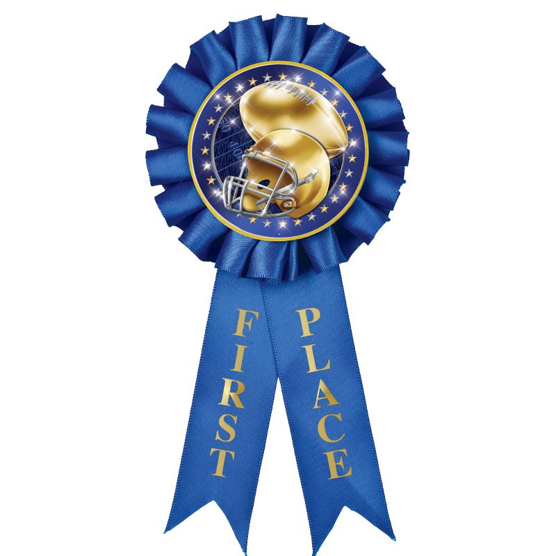 1ST PLACE MYLAR ROSETTES