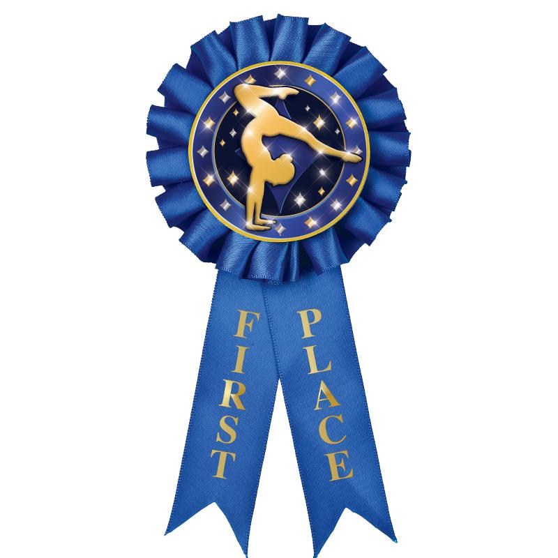 1ST PLACE MYLAR ROSETTES