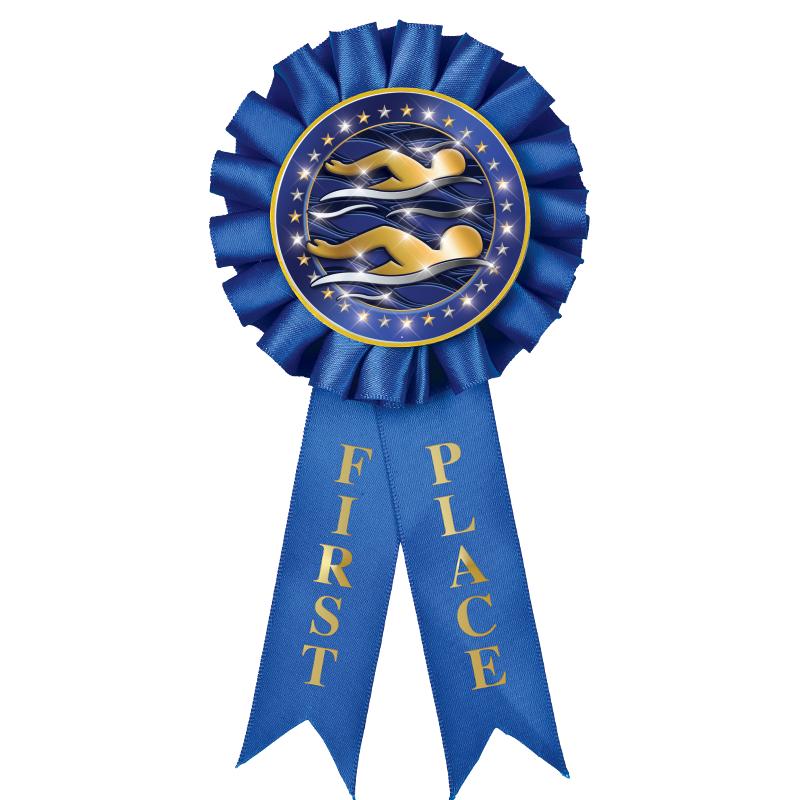 1ST PLACE MYLAR ROSETTES