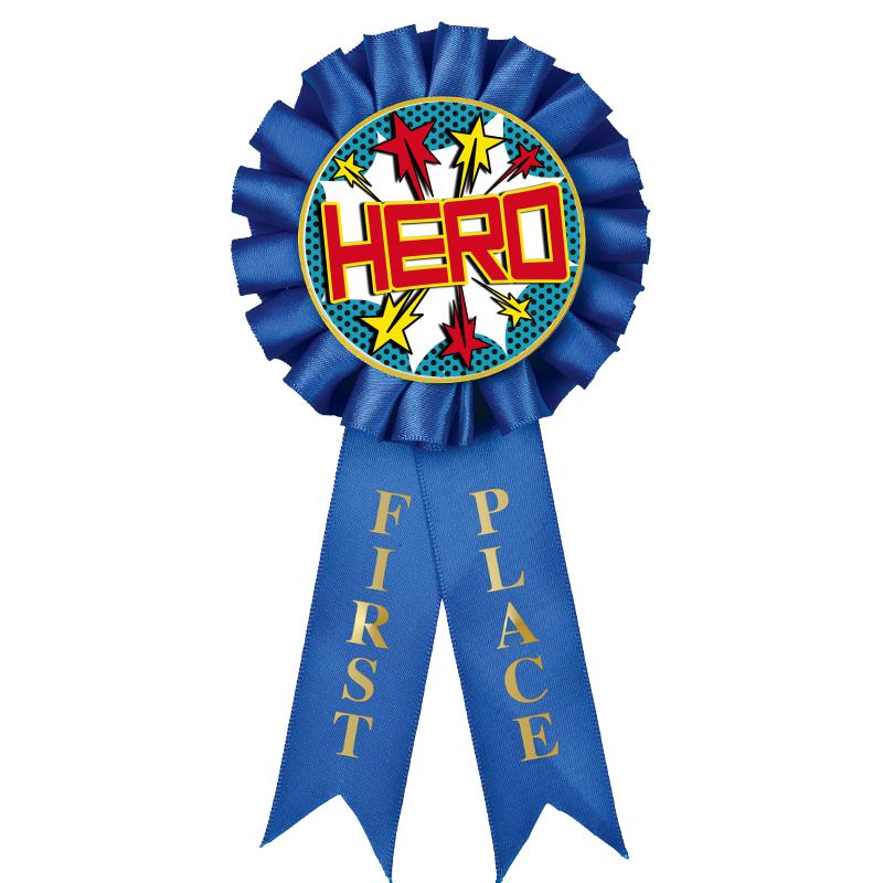 1ST PLACE MYLAR ROSETTES