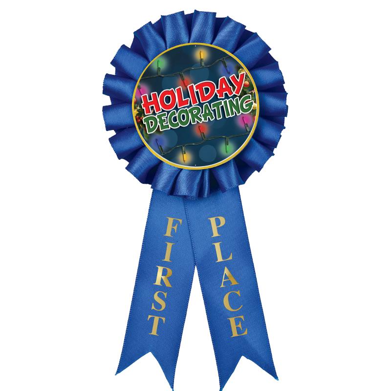 1ST PLACE MYLAR ROSETTES