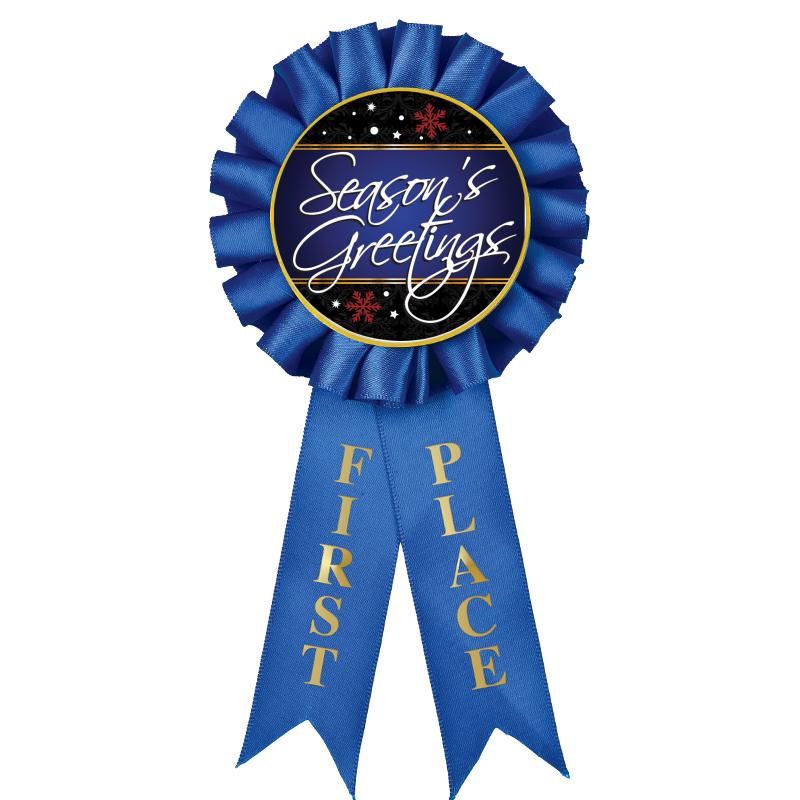 1ST PLACE MYLAR ROSETTES