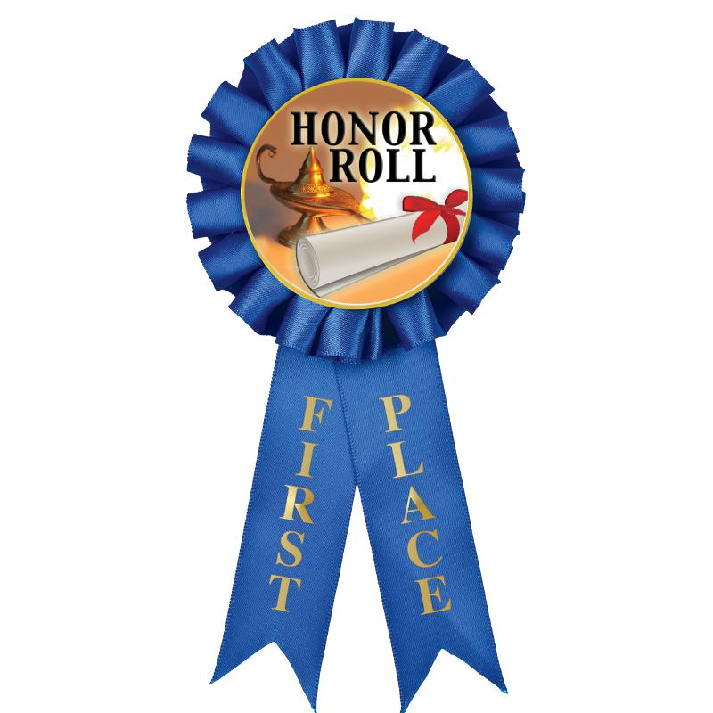 1ST PLACE MYLAR ROSETTES