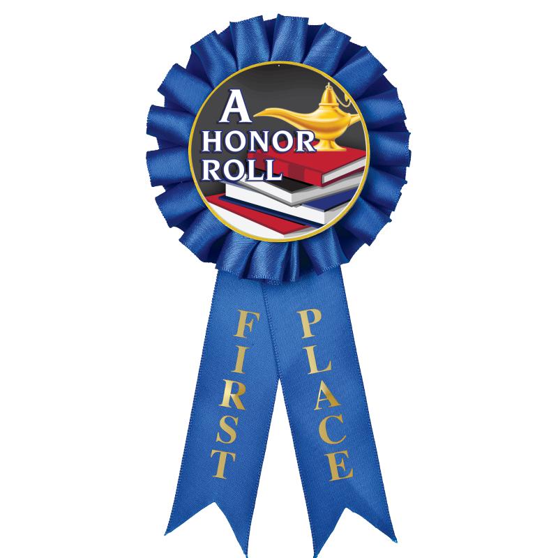 1ST PLACE MYLAR ROSETTES