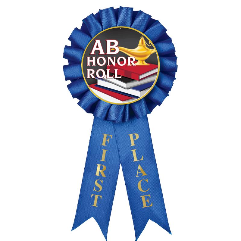 1ST PLACE MYLAR ROSETTES