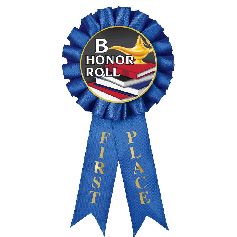 1ST PLACE MYLAR ROSETTES