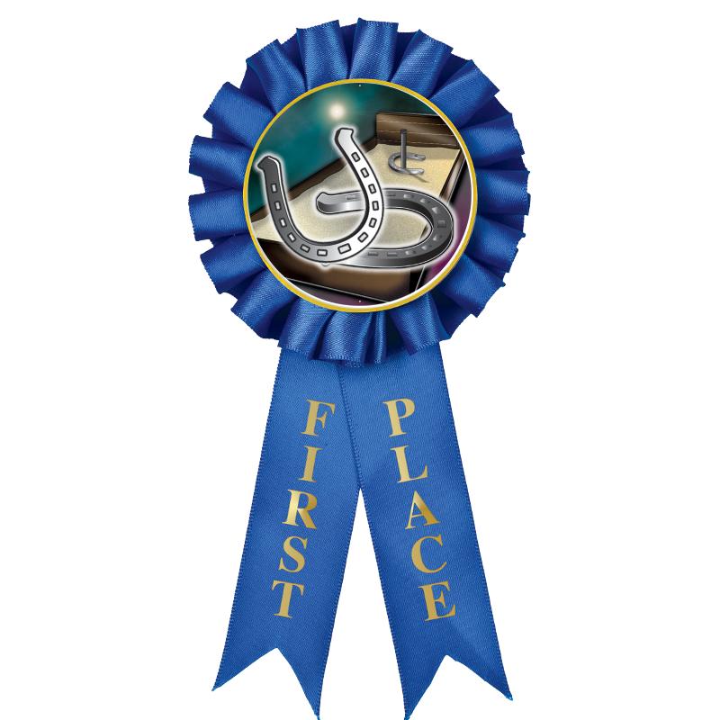 1ST PLACE MYLAR ROSETTES