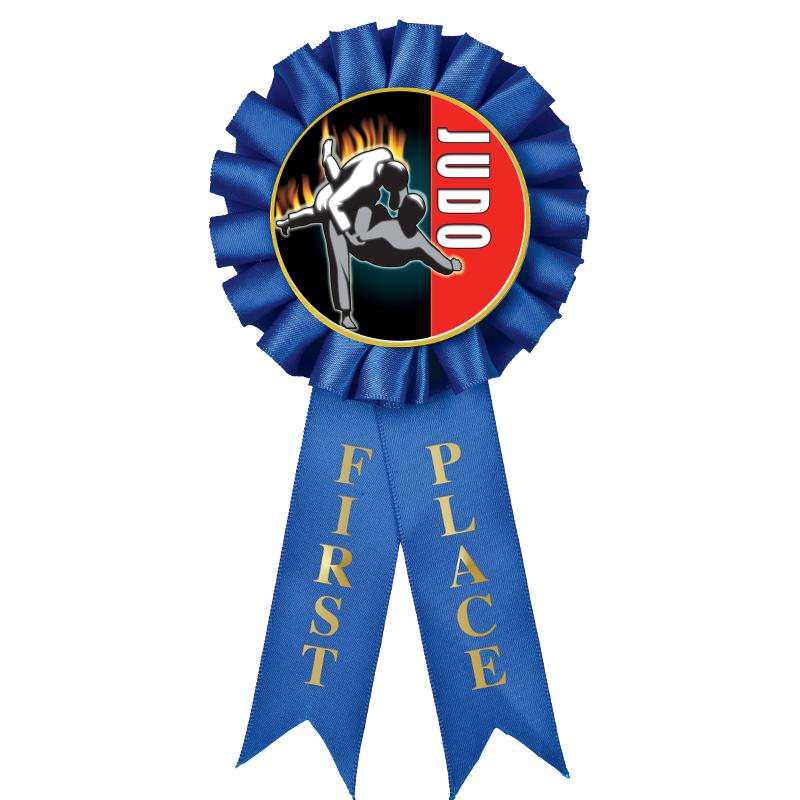 1ST PLACE MYLAR ROSETTES