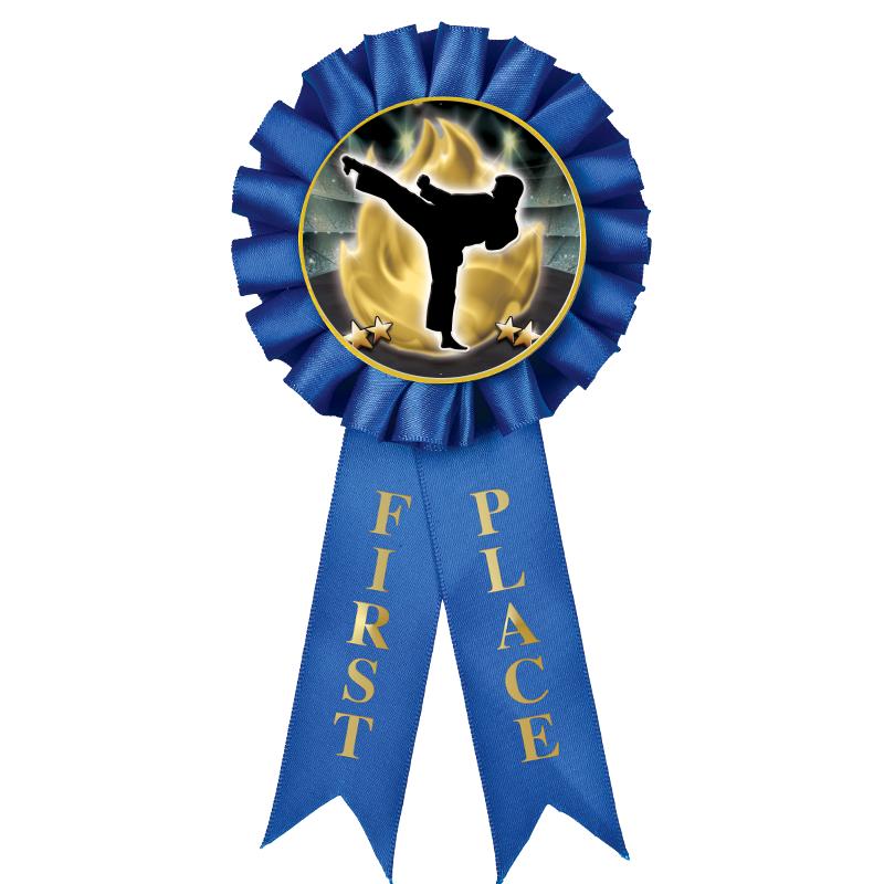 1ST PLACE MYLAR ROSETTES