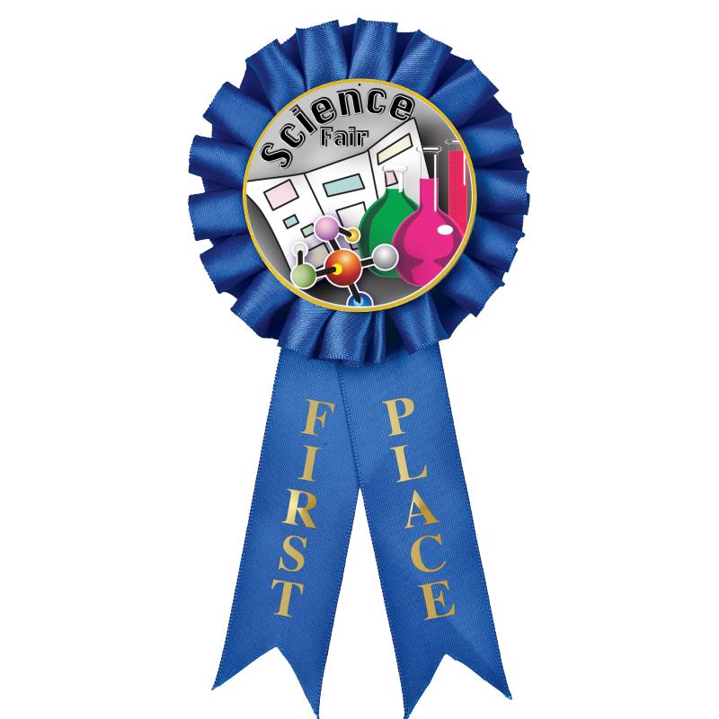 1ST PLACE MYLAR ROSETTES