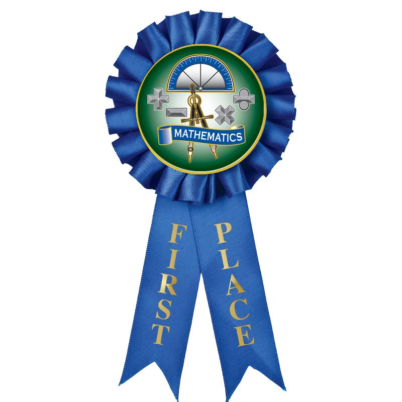 1ST PLACE MYLAR ROSETTES