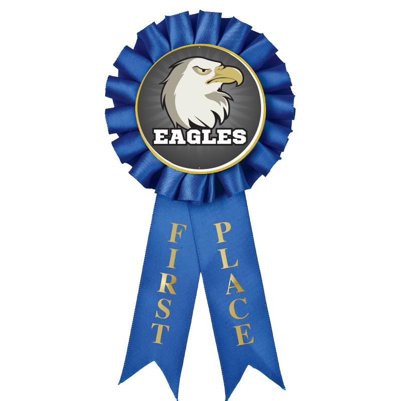 1ST PLACE MYLAR ROSETTES