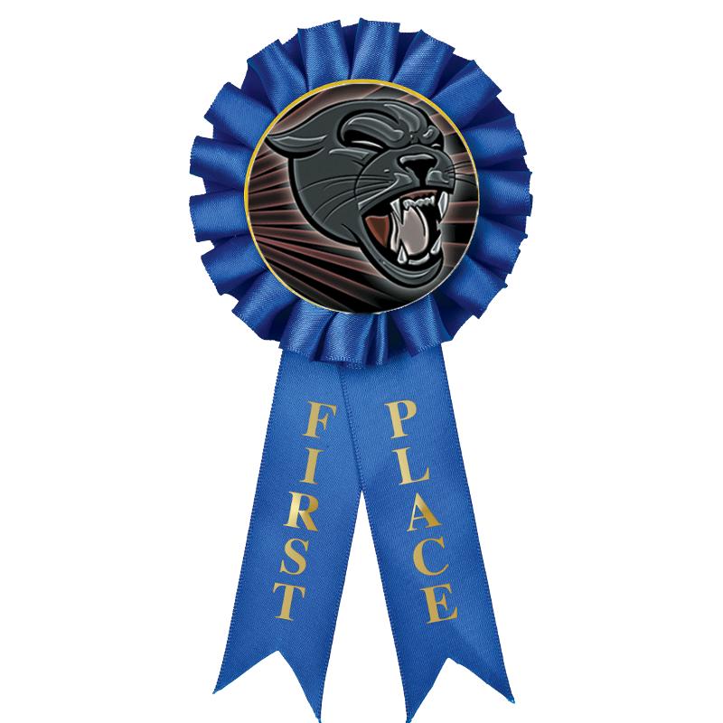1ST PLACE MYLAR ROSETTES