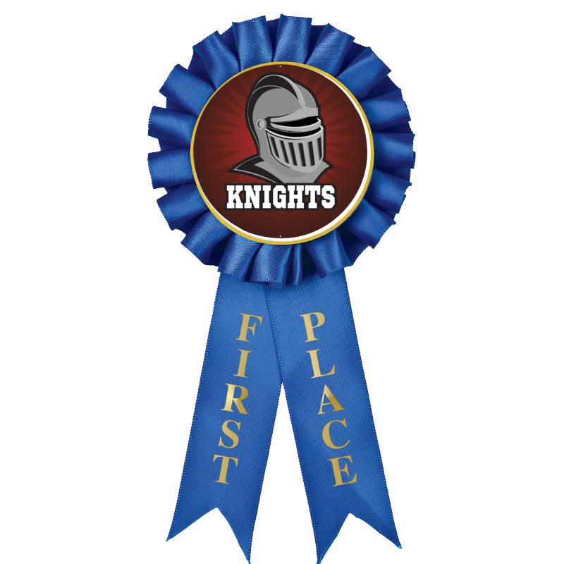 1ST PLACE MYLAR ROSETTES