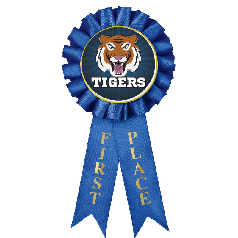 1ST PLACE MYLAR ROSETTES