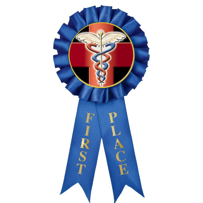 1ST PLACE MYLAR ROSETTES
