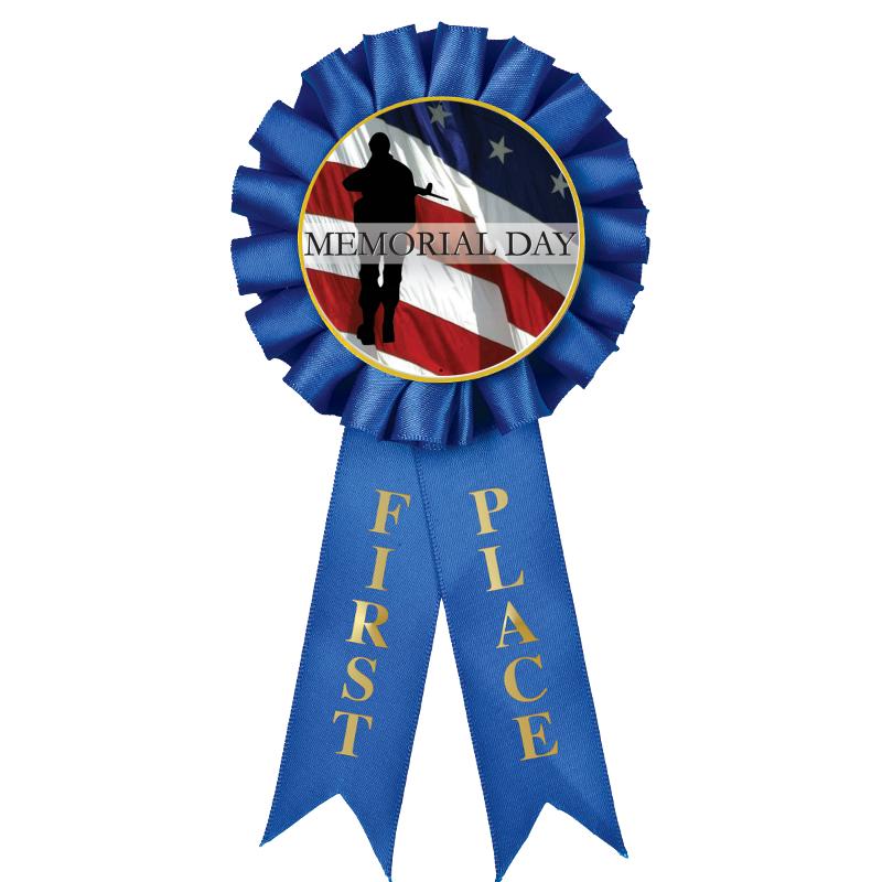 1ST PLACE MYLAR ROSETTES