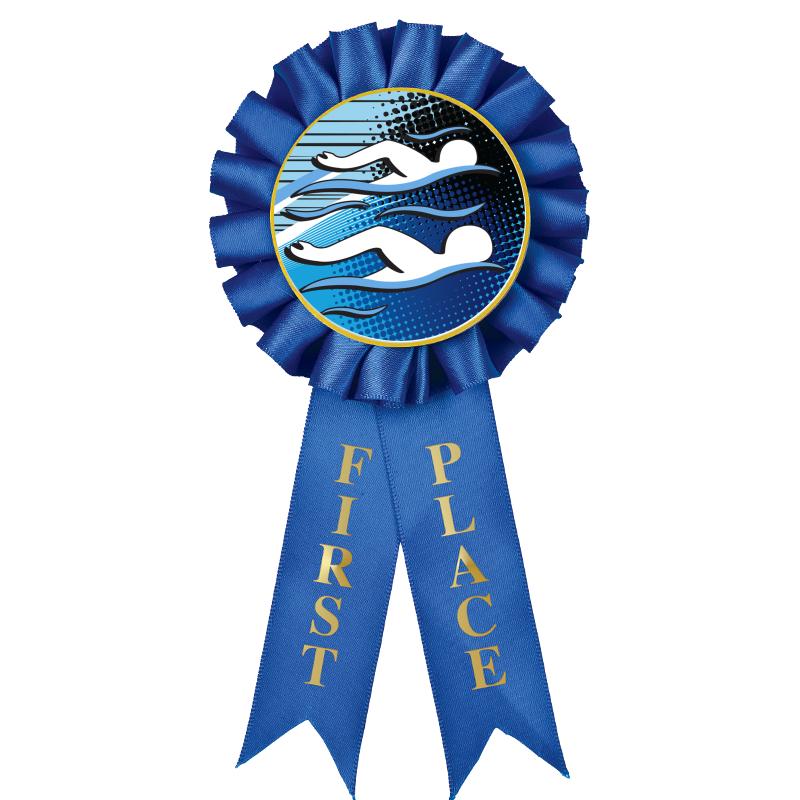 1ST PLACE MYLAR ROSETTES