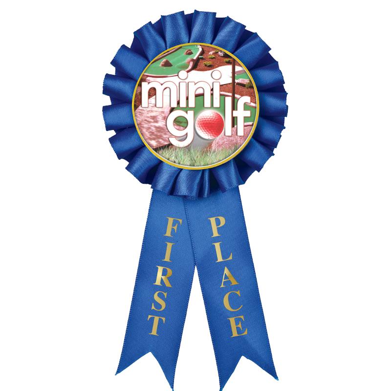 1ST PLACE MYLAR ROSETTES