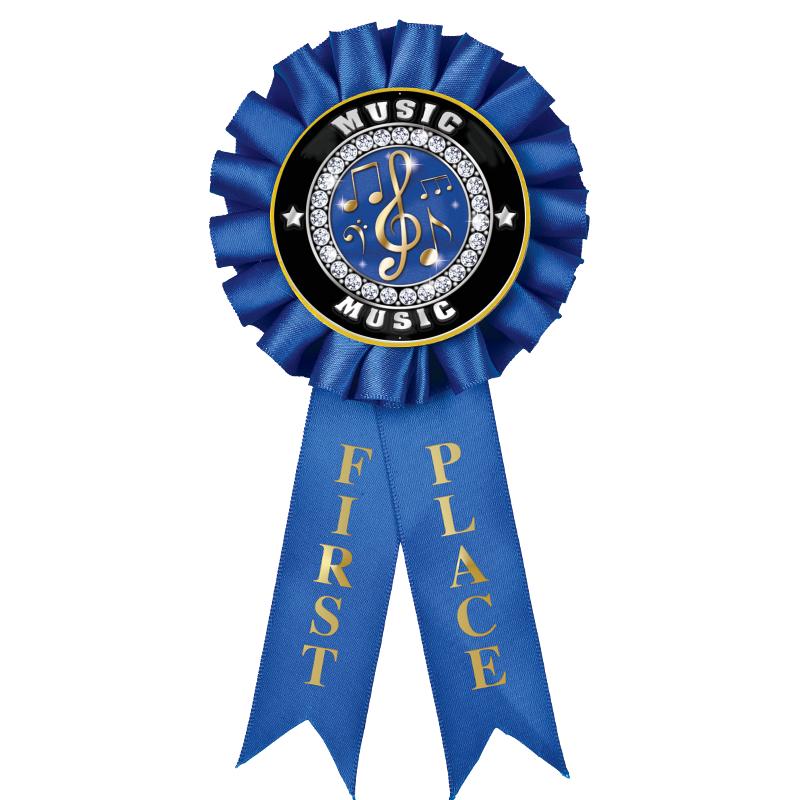 1ST PLACE MYLAR ROSETTES