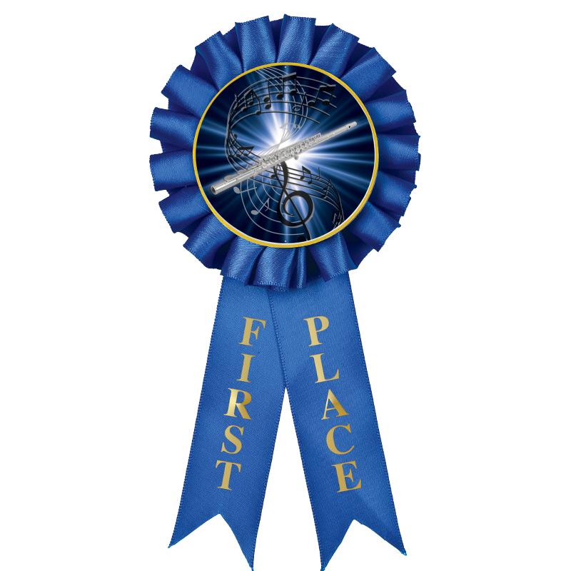 1ST PLACE MYLAR ROSETTES