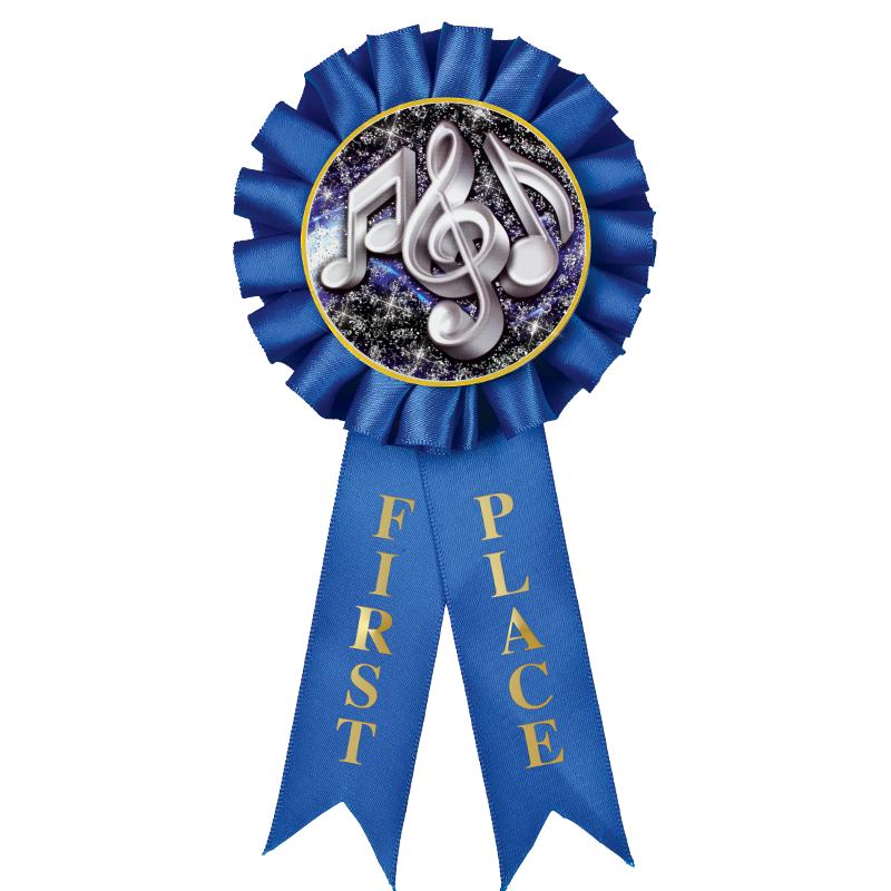 1ST PLACE MYLAR ROSETTES