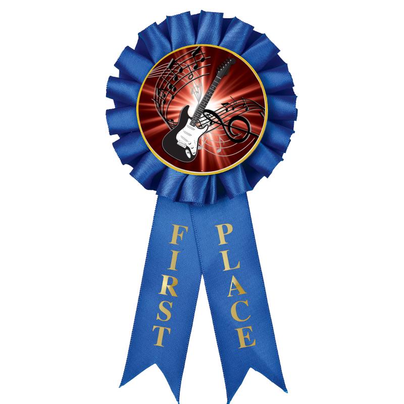 1ST PLACE MYLAR ROSETTES