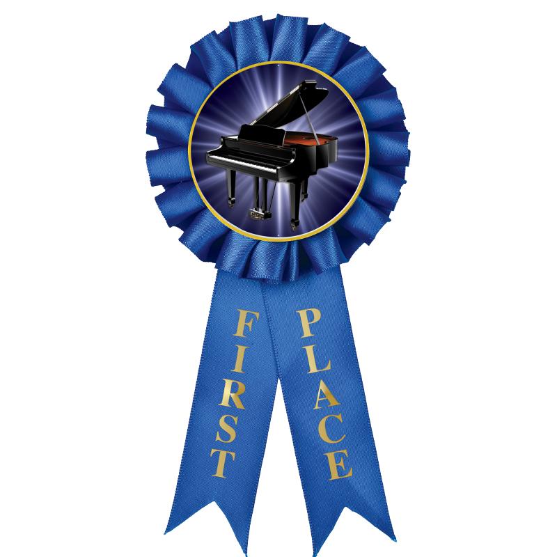 1ST PLACE MYLAR ROSETTES